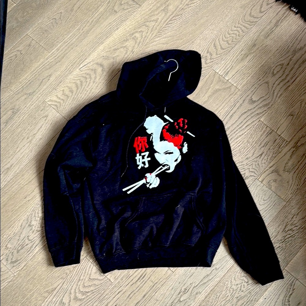Nicki Minaj Chung Lee Black Graphic Hoodie